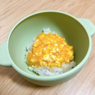 離乳食中期・後期！にんじんの白和え丼